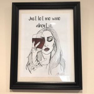 8x10 illustration and frame